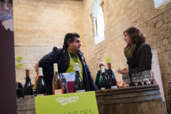 Festval des vins AOC Touraine au Prieuré St Cosme à La Riche. Stands des vignerons, ateliers culinaires.