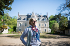 Portrait de Nathalie Carli, vigneronne à Bléré, Chateau de Fontenay.