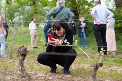 Visite du domaine viticole de Raphael Midoir à Chémery (41) à l'occasion des rencontres Val de Loire Millésimes. Une cinquantaine de journalistes sont invités à decouvrir le terroir et déguster les vins de l'AOC Touraine.