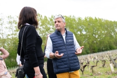 Visite du domaine viticole de Raphael Midoir à Chémery (41) à l'occasion des rencontres Val de Loire Millésimes. Une cinquantaine de journalistes sont invités à decouvrir le terroir et déguster les vins de l'AOC Touraine.