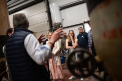 Visite du domaine viticole de Raphael Midoir à Chémery (41) à l'occasion des rencontres Val de Loire Millésimes. Une cinquantaine de journalistes sont invités à decouvrir le terroir et déguster les vins de l'AOC Touraine.