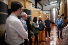 Visite du domaine viticole de Raphael Midoir à Chémery (41) à l'occasion des rencontres Val de Loire Millésimes. Une cinquantaine de journalistes sont invités à decouvrir le terroir et déguster les vins de l'AOC Touraine.