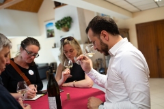 Visite du domaine viticole de Raphael Midoir à Chémery (41) à l'occasion des rencontres Val de Loire Millésimes. Une cinquantaine de journalistes sont invités à decouvrir le terroir et déguster les vins de l'AOC Touraine.