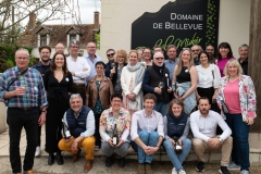 Visite du domaine viticole de Raphael Midoir à Chémery (41) à l'occasion des rencontres Val de Loire Millésimes. Une cinquantaine de journalistes sont invités à decouvrir le terroir et déguster les vins de l'AOC Touraine.